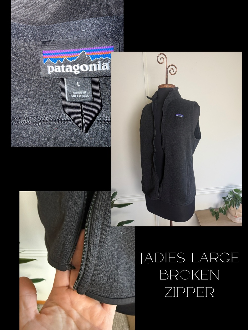 Patagonia vest (broken zipper)